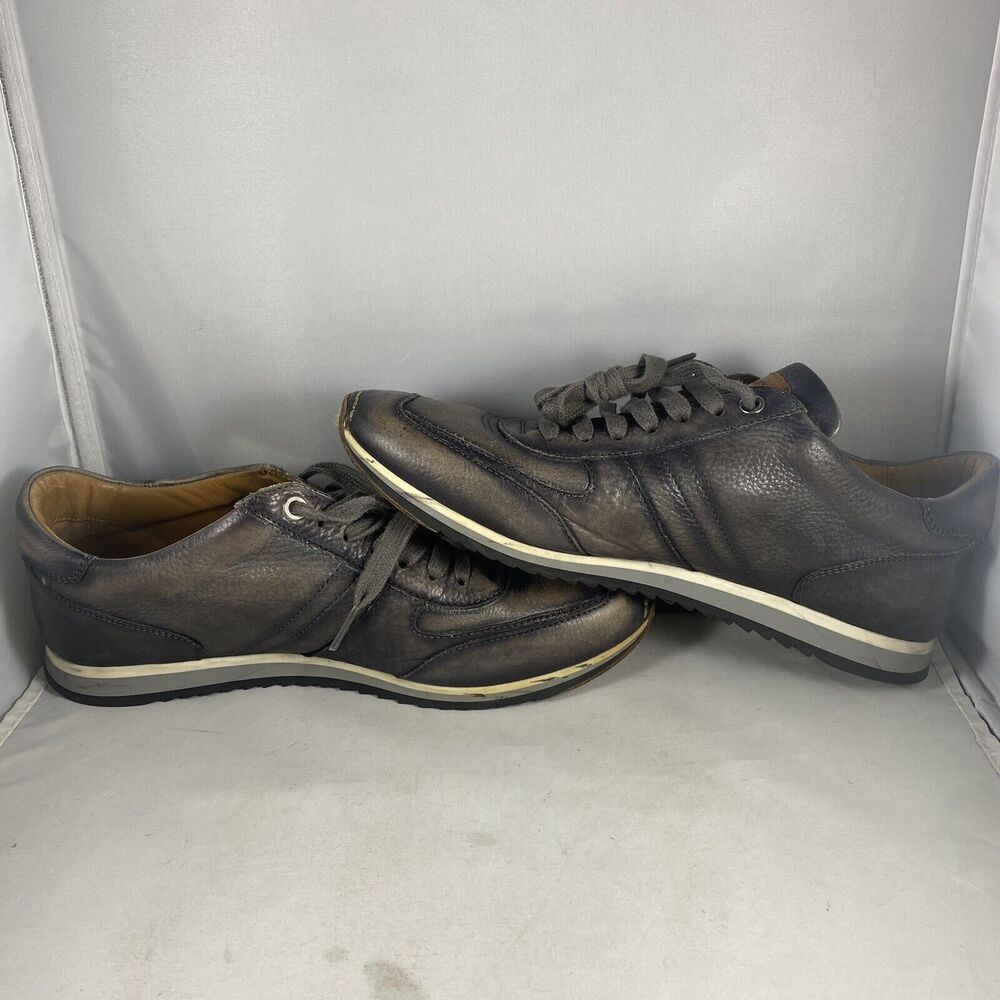 Magnanni Metallic Leather Casual Lace Up Sneaker Shoe Men’s 7 M Pueblo Cristian - Picture 5 of 8